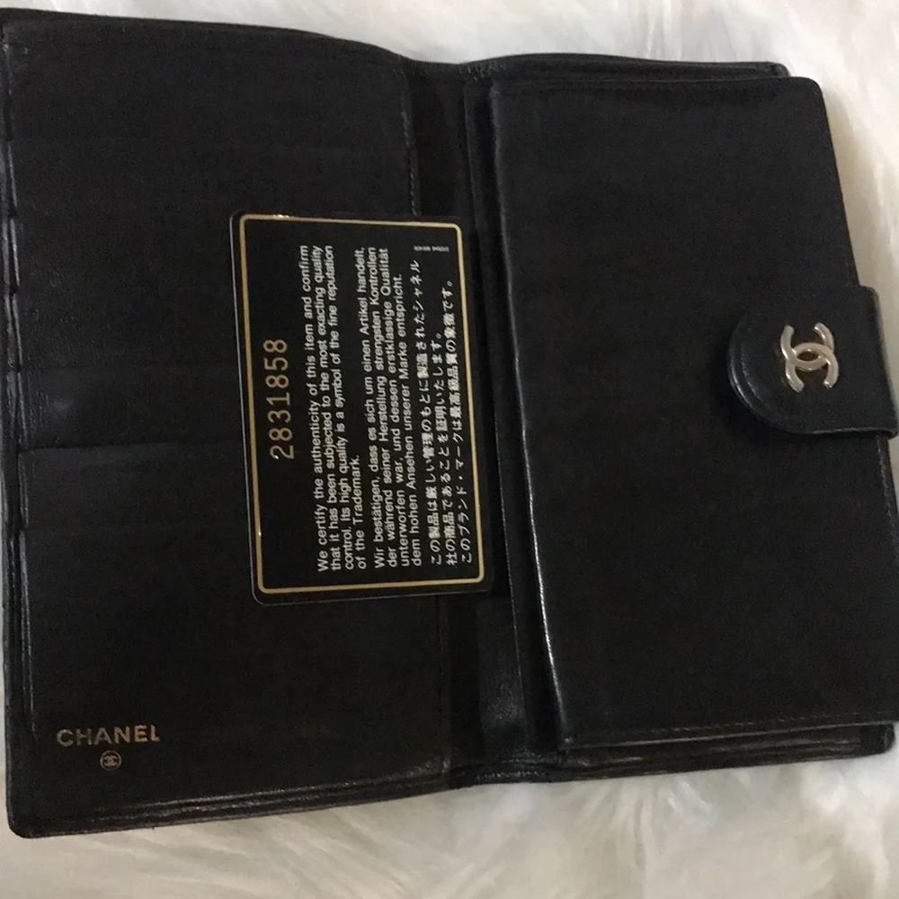 Wild stitch Chanel kids wallet lamb skin - Picture 7 of 14